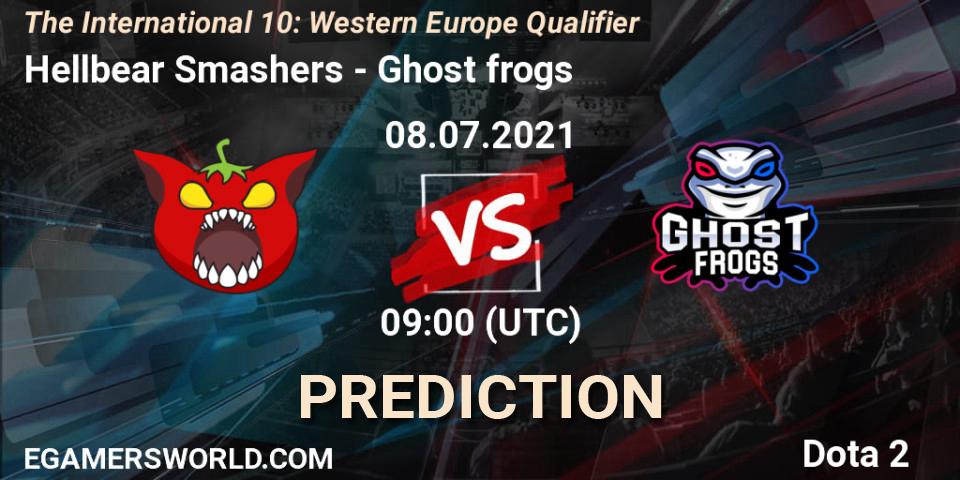 Hellbear Smashers - Ghost frogs: прогноз. 08.07.2021 at 09:00, Dota 2, The International 10: Western Europe Qualifier