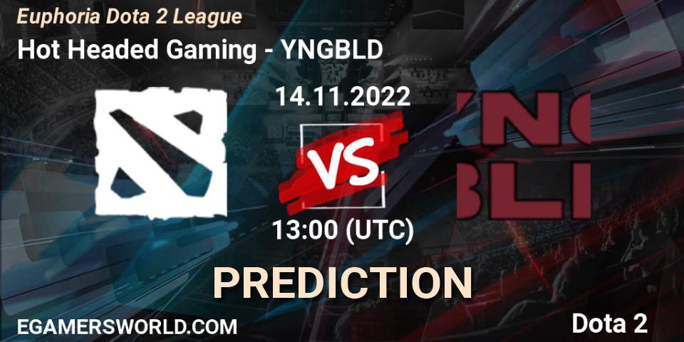 Hot Headed Gaming - YNGBLD: прогноз. 14.11.2022 at 13:11, Dota 2, Euphoria Dota 2 League