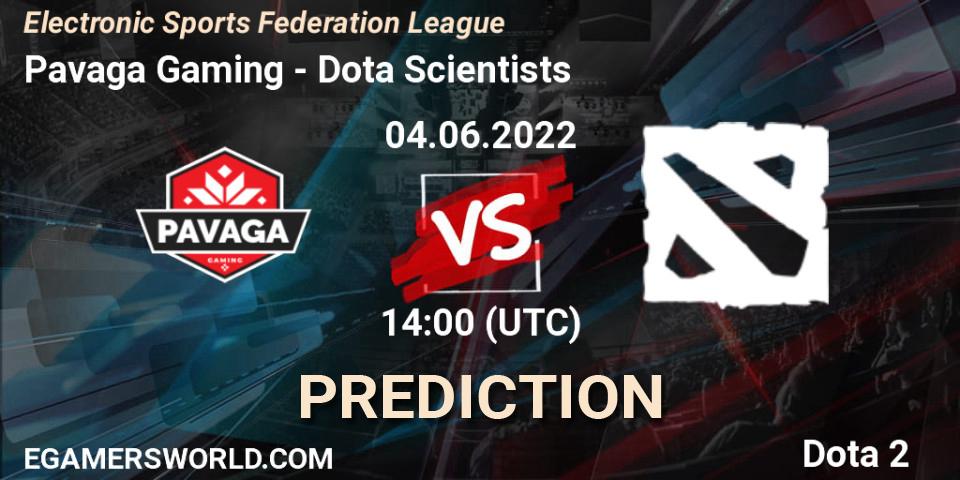 Pavaga Gaming - Dota Scientists: прогноз. 04.06.2022 at 15:07, Dota 2, Electronic Sports Federation League