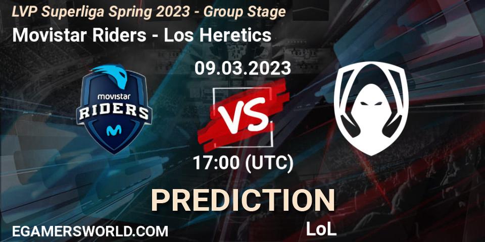 Movistar Riders - Los Heretics: прогноз. 09.03.23, LoL, LVP Superliga Spring 2023 - Group Stage