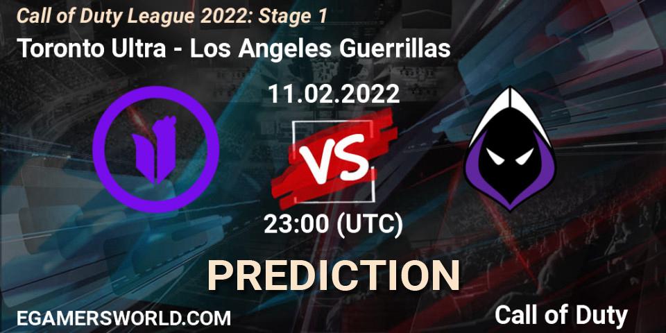 Toronto Ultra - Los Angeles Guerrillas: прогноз. 11.02.2022 at 23:00, Call of Duty, Call of Duty League 2022: Stage 1
