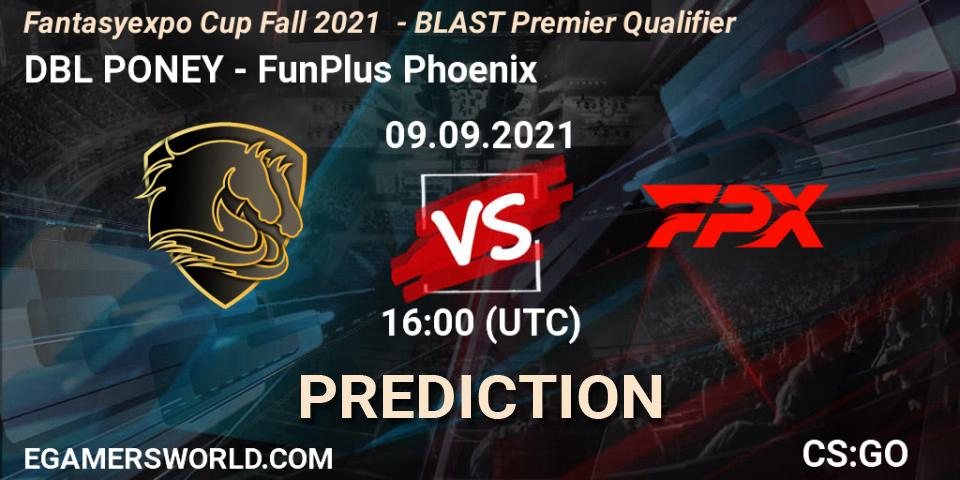 DBL PONEY - FunPlus Phoenix: прогноз. 09.09.2021 at 16:00, Counter-Strike (CS2), Fantasyexpo Cup Fall 2021 - BLAST Premier Qualifier