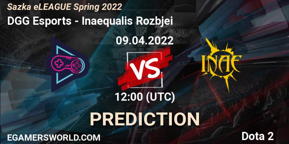 DGG Esports - Inaequalis Rozbíječi: прогноз. 09.04.2022 at 12:30, Dota 2, Sazka eLEAGUE Spring 2022