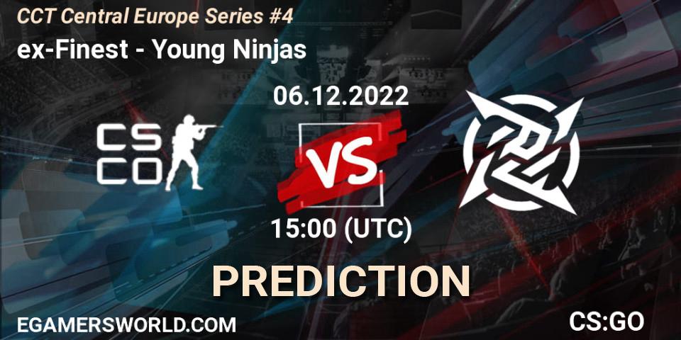 ex-Finest - Young Ninjas: прогноз. 06.12.22, CS2 (CS:GO), CCT Central Europe Series #4