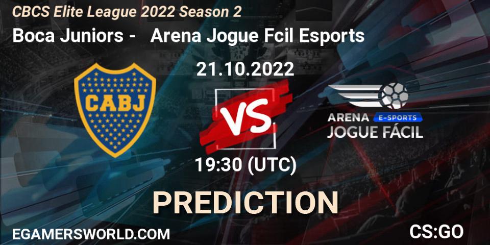 Boca Juniors - Arena Jogue Fácil Esports: прогноз. 21.10.2022 at 19:40, Counter-Strike (CS2), CBCS Elite League 2022 Season 2