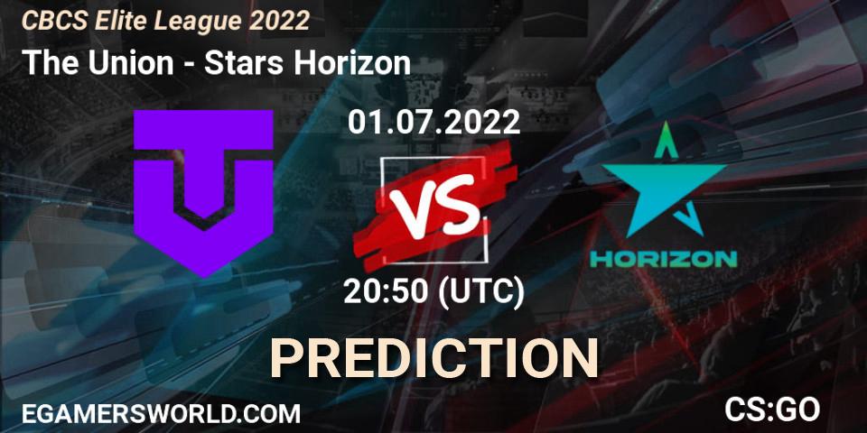 The Union - Stars Horizon: прогноз. 01.07.2022 at 20:50, Counter-Strike (CS2), CBCS Elite League 2022