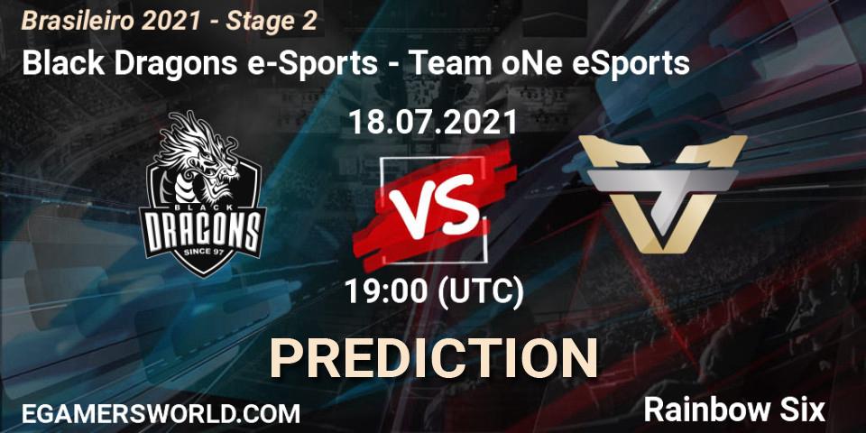 Black Dragons e-Sports - Team oNe eSports: прогноз. 18.07.2021 at 19:00, Rainbow Six, Brasileirão 2021 - Stage 2