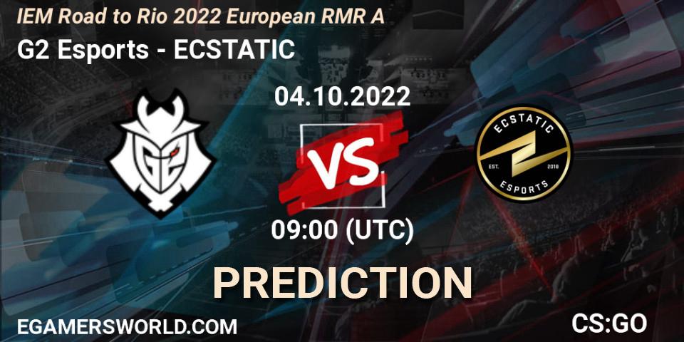 G2 Esports - ECSTATIC: прогноз. 04.10.2022 at 10:40, Counter-Strike (CS2), IEM Road to Rio 2022 European RMR A