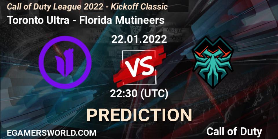 Toronto Ultra - Florida Mutineers: прогноз. 22.01.22, Call of Duty, Call of Duty League 2022 - Kickoff Classic