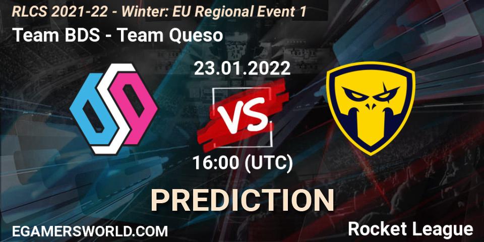 Team BDS - Team Queso: прогноз. 23.01.22, Rocket League, RLCS 2021-22 - Winter: EU Regional Event 1