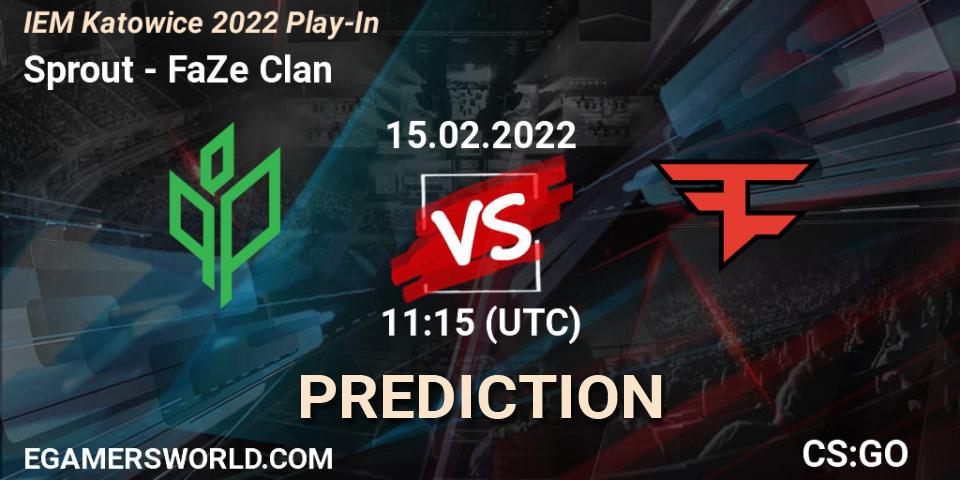 Sprout - FaZe Clan: прогноз. 15.02.2022 at 11:20, Counter-Strike (CS2), IEM Katowice 2022 Play-In