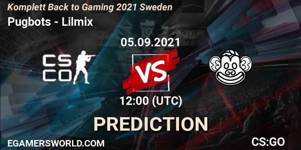 Pugbots - Lilmix: прогноз. 05.09.2021 at 12:00, Counter-Strike (CS2), Komplett Back to Gaming 2021 Sweden