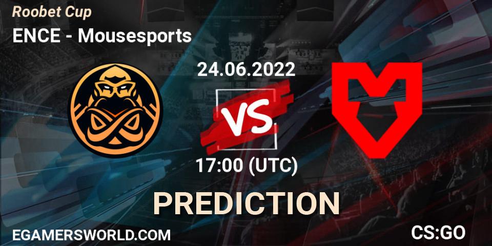ENCE - Mousesports: прогноз. 24.06.2022 at 17:00, Counter-Strike (CS2), Roobet Cup