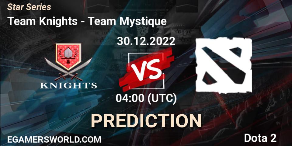 Team Knights - Team Mystique: прогноз. 30.12.2022 at 04:13, Dota 2, Star Series