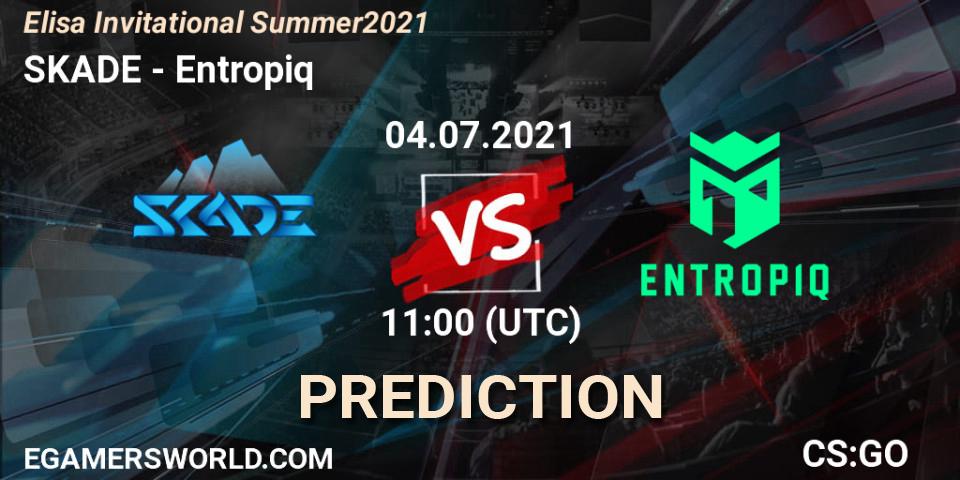 SKADE - Entropiq: прогноз. 04.07.2021 at 11:00, Counter-Strike (CS2), Elisa Invitational Summer 2021