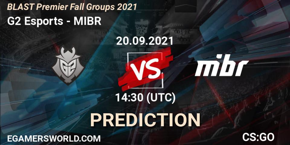 G2 Esports - MIBR: прогноз. 20.09.2021 at 14:30, Counter-Strike (CS2), BLAST Premier Fall Groups 2021