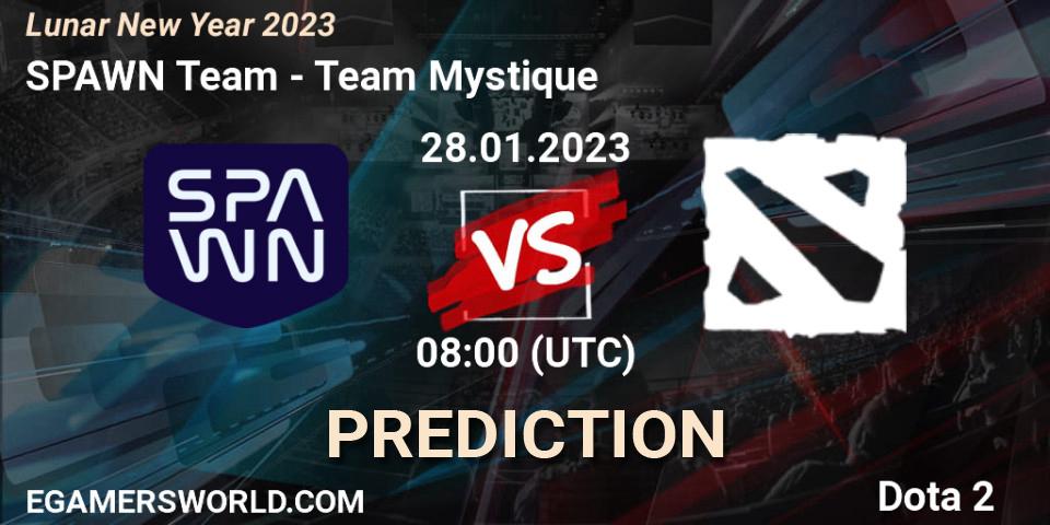 SPAWN Team - Team Mystique: прогноз. 28.01.23, Dota 2, Lunar New Year 2023