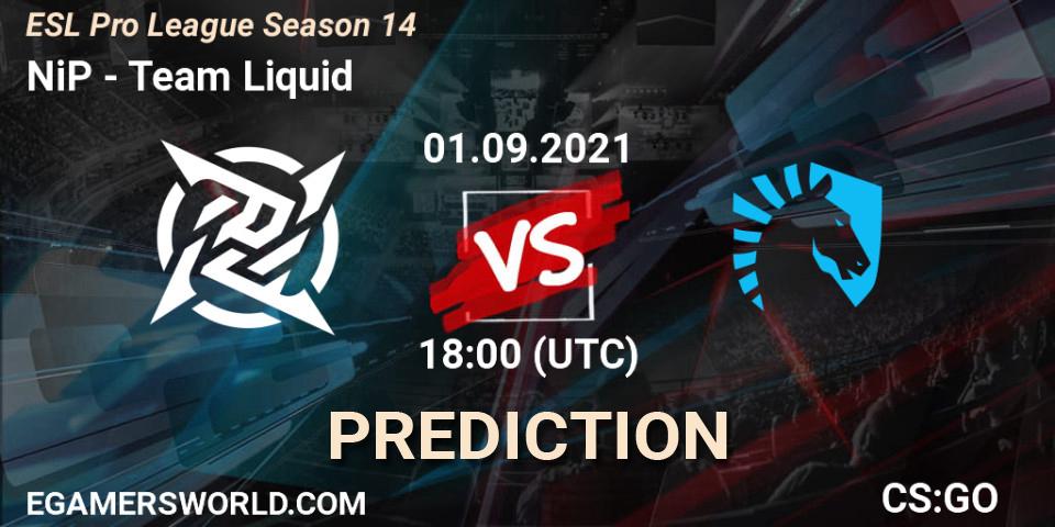 NiP - Team Liquid: прогноз. 01.09.2021 at 18:00, Counter-Strike (CS2), ESL Pro League Season 14