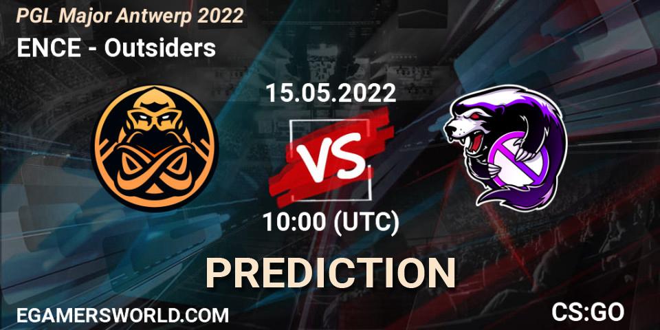 ENCE - Outsiders: прогноз. 15.05.2022 at 10:00, Counter-Strike (CS2), PGL Major Antwerp 2022