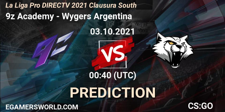 9z Academy - Wygers Argentina: прогноз. 03.10.2021 at 01:00, Counter-Strike (CS2), La Liga Season 4: Sur Pro Division - Clausura