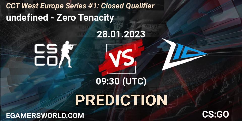 undefined - Zero Tenacity: прогноз. 28.01.2023 at 10:30, Counter-Strike (CS2), CCT West Europe Series #1: Closed Qualifier