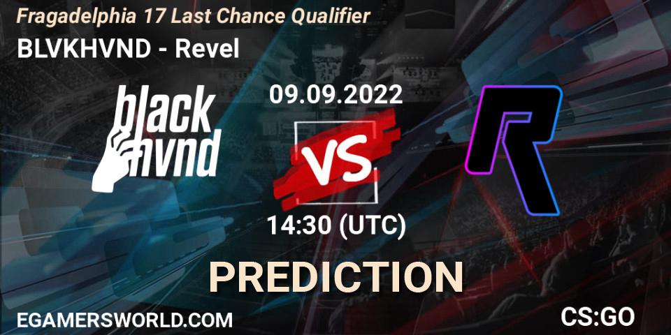 BLVKHVND - Revel: прогноз. 09.09.2022 at 14:30, Counter-Strike (CS2), Fragadelphia 17 Last Chance Qualifier