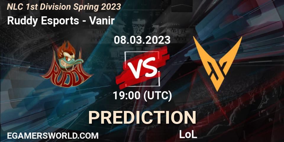 Ruddy Esports - Vanir: прогноз. 14.02.2023 at 19:00, LoL, NLC 1st Division Spring 2023