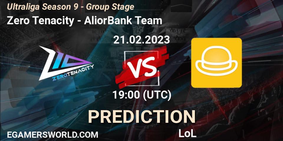 Zero Tenacity - AliorBank Team: прогноз. 22.02.23, LoL, Ultraliga Season 9 - Group Stage