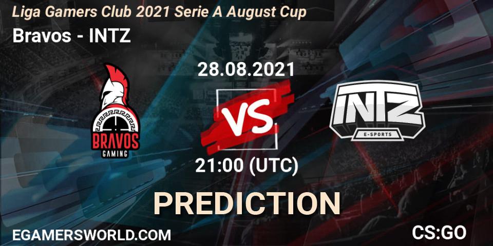 Bravos - INTZ: прогноз. 29.08.2021 at 00:25, Counter-Strike (CS2), Liga Gamers Club 2021 Serie A August Cup