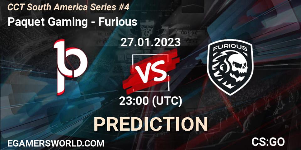 Paquetá Gaming - Furious: прогноз. 28.01.23, CS2 (CS:GO), CCT South America Series #4