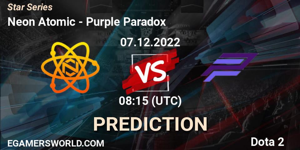 Neon Atomic - Purple Paradox: прогноз. 07.12.22, Dota 2, Star Series