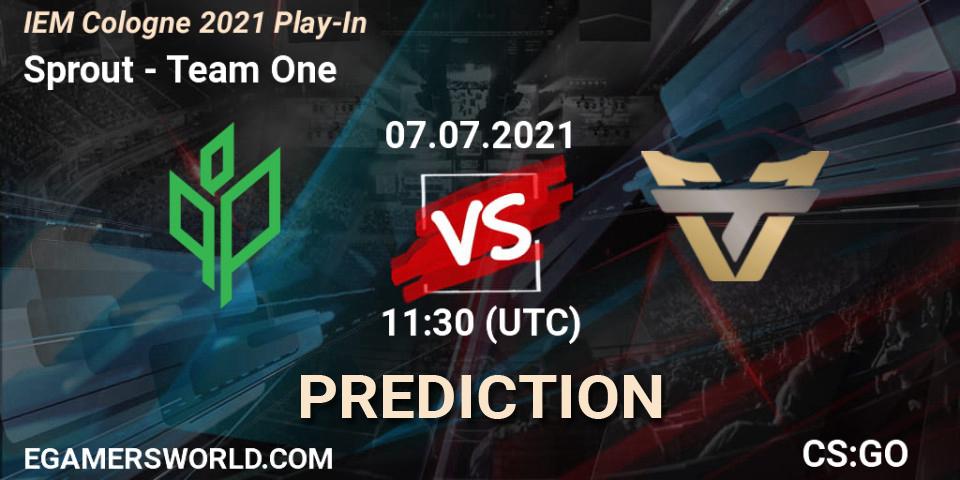 Sprout - Team One: прогноз. 07.07.21, CS2 (CS:GO), IEM Cologne 2021 Play-In