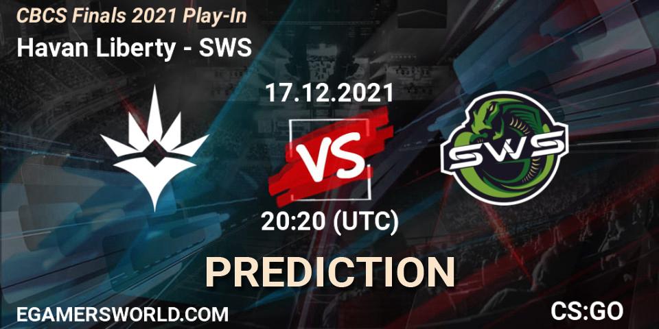 Havan Liberty - SWS: прогноз. 17.12.21, CS2 (CS:GO), CBCS Finals 2021 Play-In
