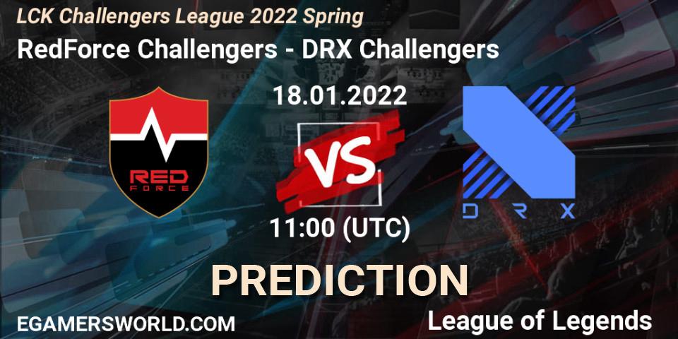 RedForce Challengers - DRX Challengers: прогноз. 18.01.2022 at 11:00, LoL, LCK Challengers League 2022 Spring