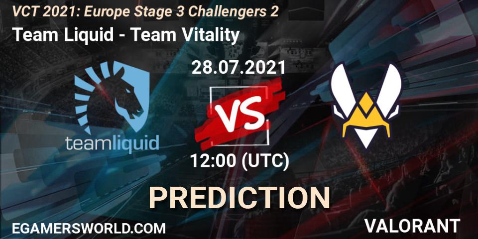 Team Liquid - Team Vitality: прогноз. 28.07.21, VALORANT, VCT 2021: Europe Stage 3 Challengers 2