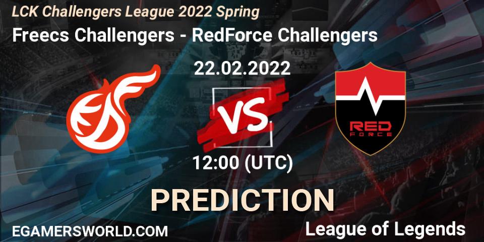 Freecs Challengers - RedForce Challengers: прогноз. 22.02.2022 at 12:15, LoL, LCK Challengers League 2022 Spring