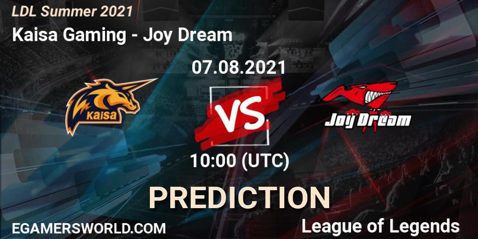 Kaisa Gaming - Joy Dream: прогноз. 07.08.2021 at 12:00, LoL, LDL Summer 2021