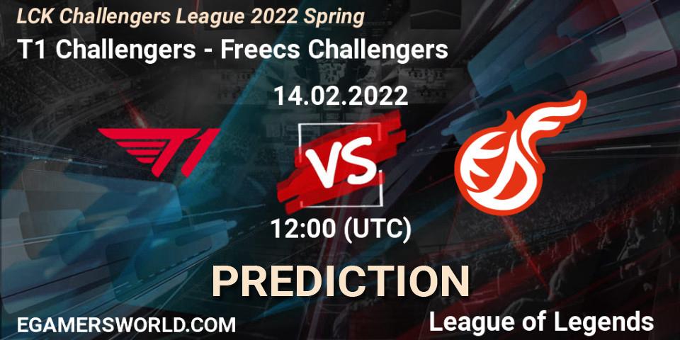 Freecs Challengers - T1 Challengers: прогноз. 17.02.2022 at 05:00, LoL, LCK Challengers League 2022 Spring