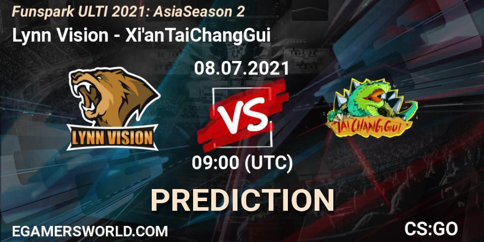 Lynn Vision - Xi'anTaiChangGui: прогноз. 08.07.2021 at 09:00, Counter-Strike (CS2), Funspark ULTI 2021: Asia Season 2