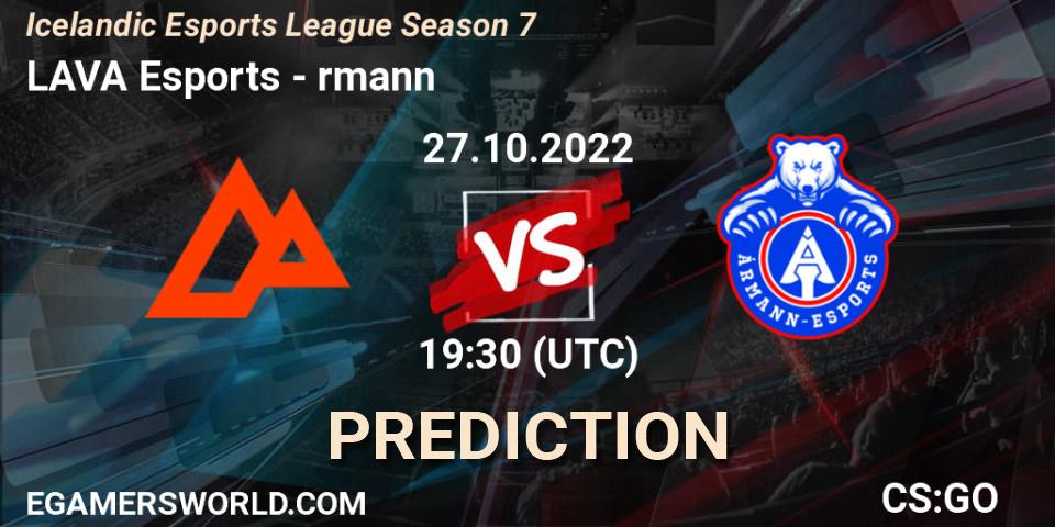 LAVA Esports - Ármann: прогноз. 27.10.2022 at 19:30, Counter-Strike (CS2), Icelandic Esports League Season 7
