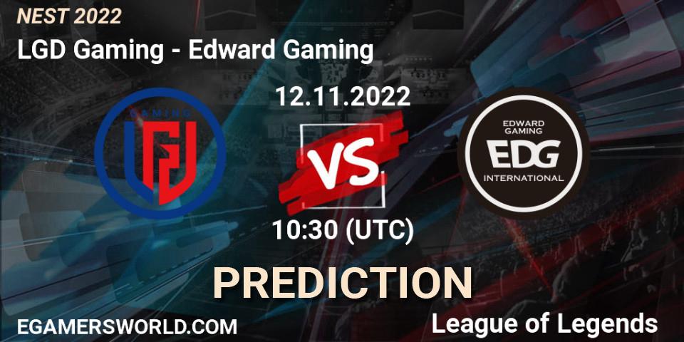 LGD Gaming - Edward Gaming: прогноз. 12.11.2022 at 11:58, LoL, NEST 2022