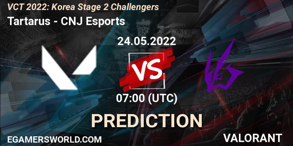 Tartarus - CNJ Esports: прогноз. 24.05.2022 at 07:00, VALORANT, VCT 2022: Korea Stage 2 Challengers