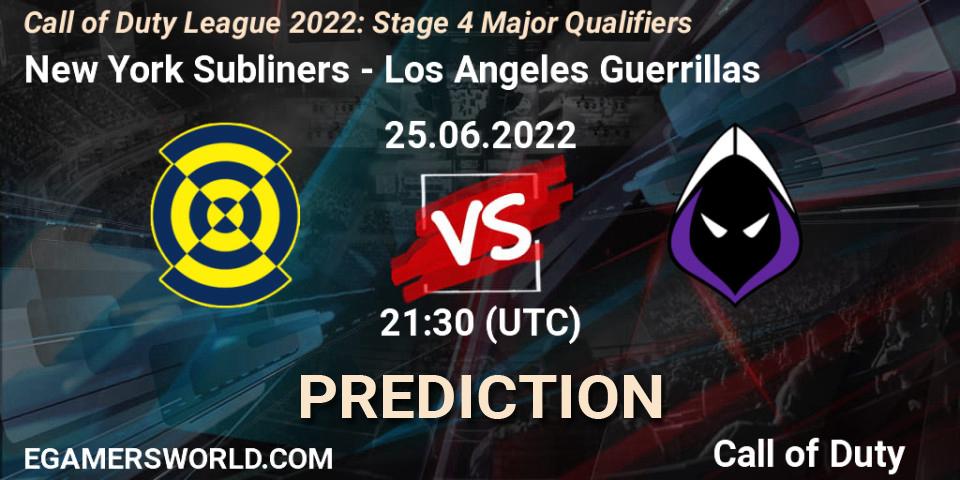 New York Subliners - Los Angeles Guerrillas: прогноз. 25.06.22, Call of Duty, Call of Duty League 2022: Stage 4
