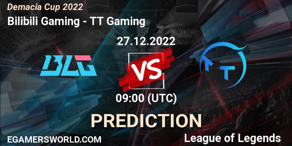 Bilibili Gaming - TT Gaming: прогноз. 27.12.2022 at 09:00, LoL, Demacia Cup 2022