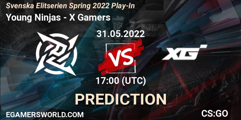 Young Ninjas - X Gamers: прогноз. 31.05.2022 at 17:00, Counter-Strike (CS2), Svenska Elitserien Spring 2022 Play-In