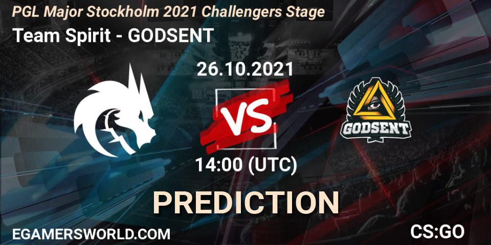 Team Spirit - GODSENT: прогноз. 26.10.2021 at 14:15, Counter-Strike (CS2), PGL Major Stockholm 2021 Challengers Stage