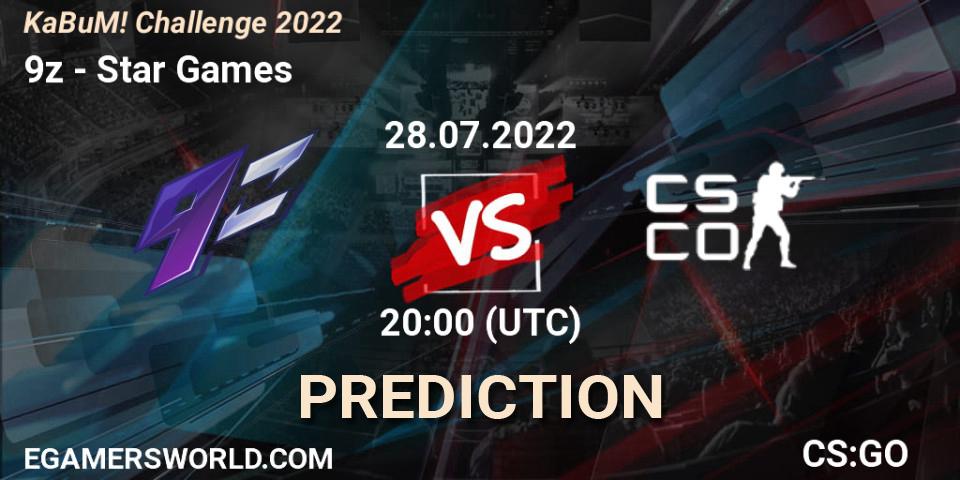 9z - Star Games: прогноз. 28.07.2022 at 20:00, Counter-Strike (CS2), KaBuM! Challenge 2022