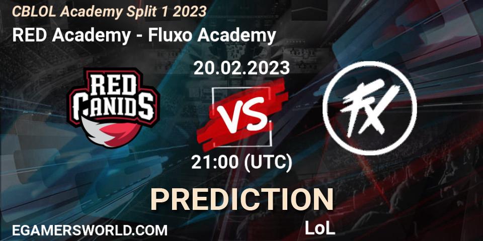 RED Academy - Fluxo Academy: прогноз. 20.02.2023 at 21:00, LoL, CBLOL Academy Split 1 2023