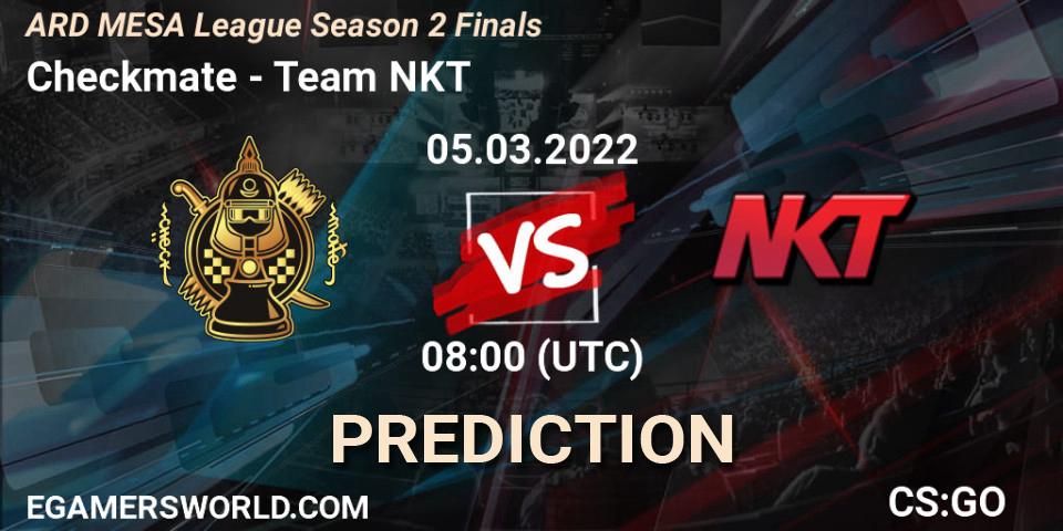 Checkmate - Team NKT: прогноз. 05.03.2022 at 12:40, Counter-Strike (CS2), ARD MESA League Season 2 Finals