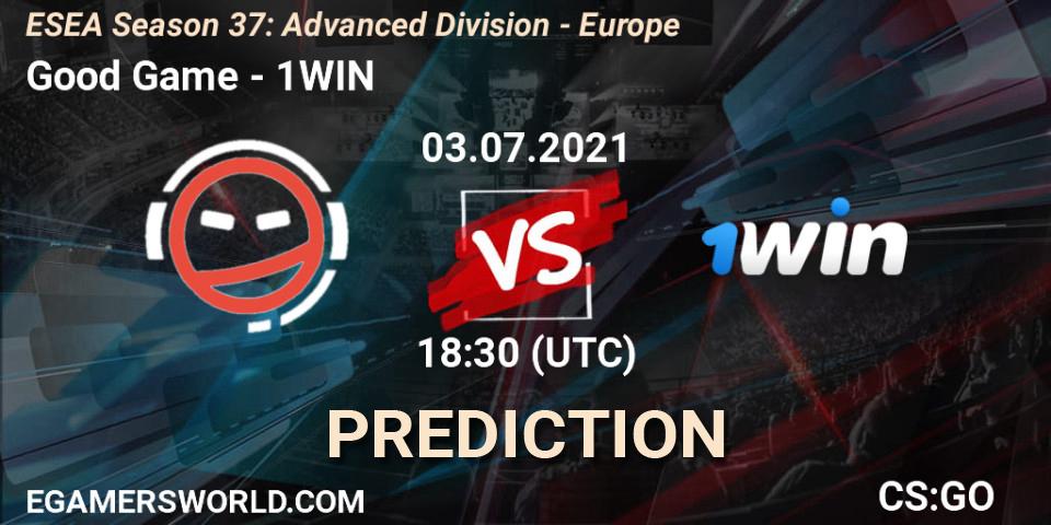 Good Game - 1WIN: прогноз. 02.07.21, CS2 (CS:GO), ESEA Season 37: Advanced Division - Europe